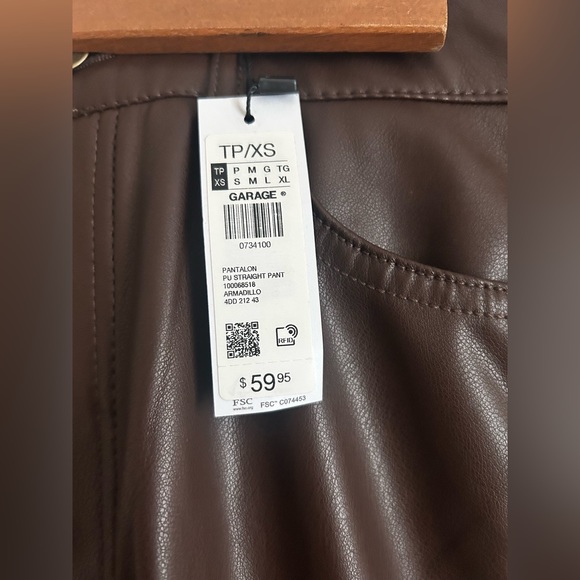 Garage Straight Leg Leather Pants - Picture 5 of 6